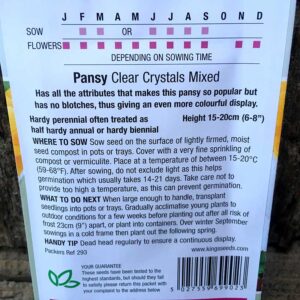 Pansy Clear Crystals Mixed
