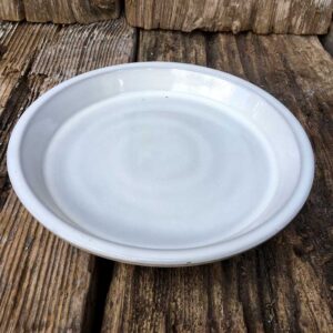 Glazed Saucers White