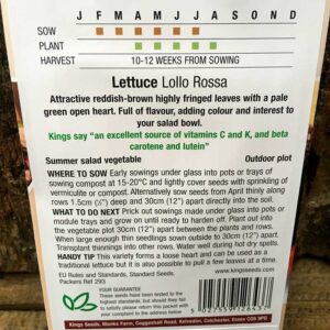 Lettuce Lollo Rossa
