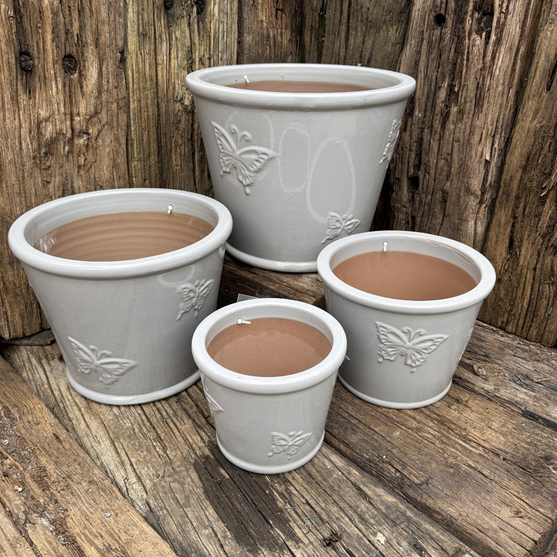 Butterfly Pot – White - Image 2