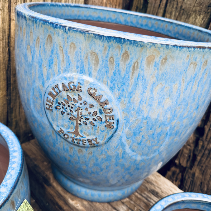 Heritage Edna Pot – Medium Soft Blue - Image 2